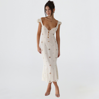 Ruby | Women’s Vintage Floral Designed Midi Dress