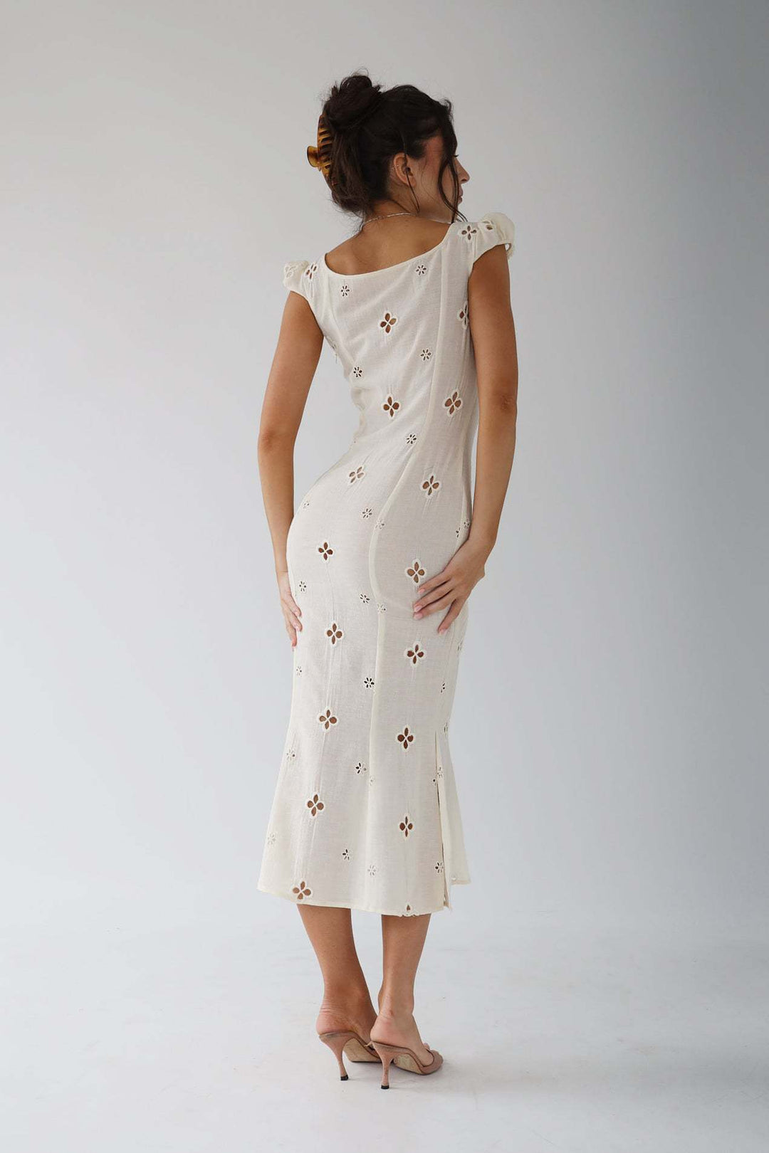 Ruby | Women’s Vintage Floral Designed Midi Dress