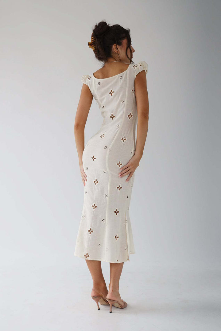 Ruby | Women’s Vintage Floral Designed Midi Dress