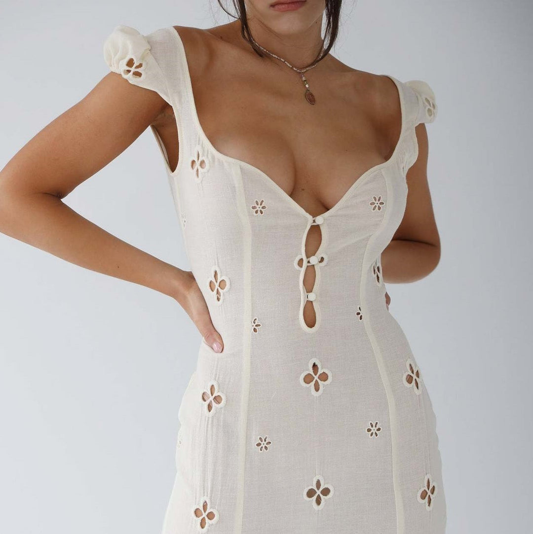 Ruby | Women’s Vintage Floral Designed Midi Dress