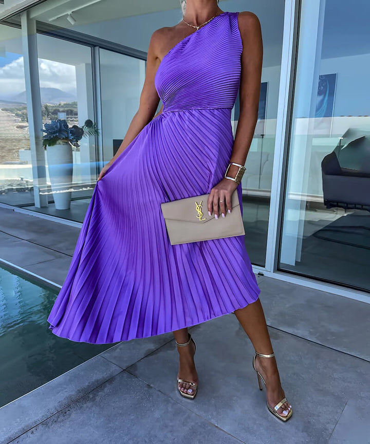 Sienna | Women’s Elegant Pleated Wedding Guest Dress