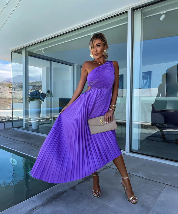 Sienna | Women’s Elegant Pleated Wedding Guest Dress