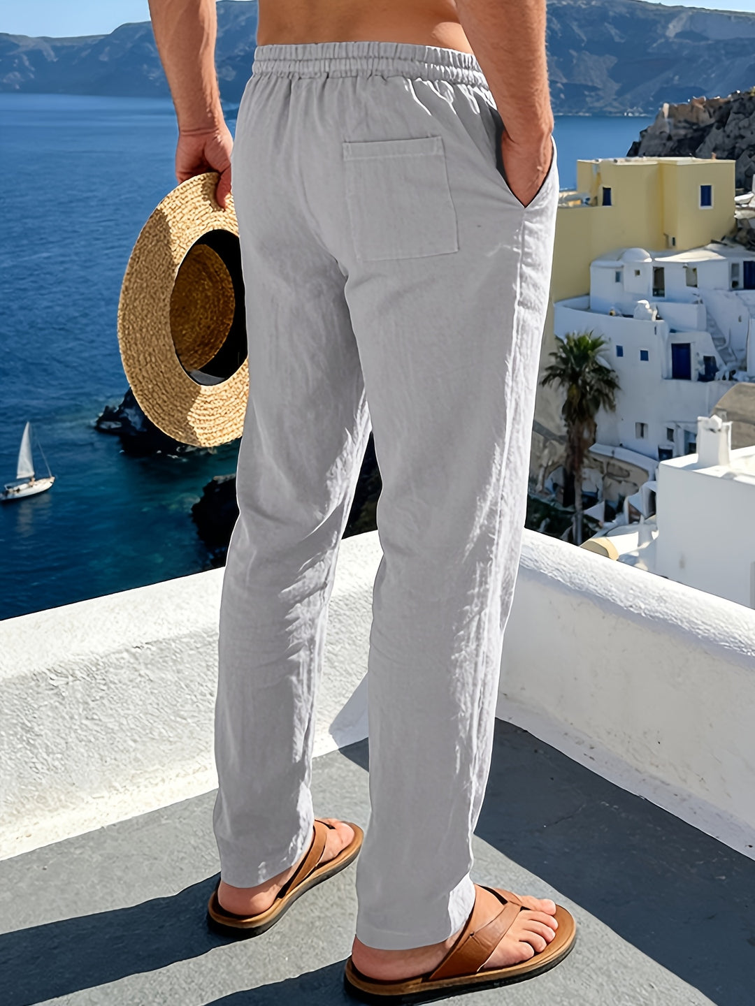Zorven | Men's Elastic Waist Summer Pants