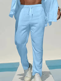 William | Men's Summer Elastic Waist Linen Pants