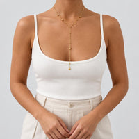 Women's Delicate Gold-Tone Y Necklace