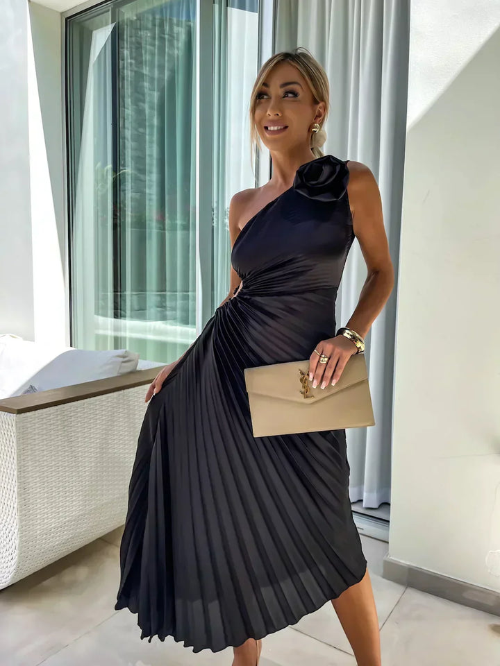 Briar | Women's Pleated Wedding Guest Midi Dress