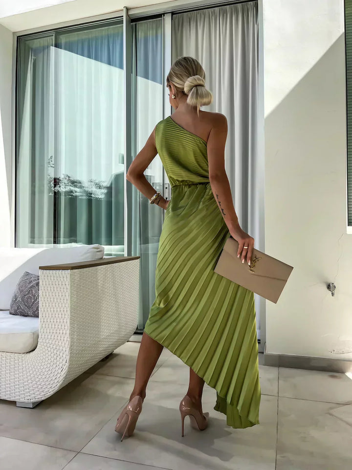 Briar | Women's Pleated Wedding Guest Midi Dress