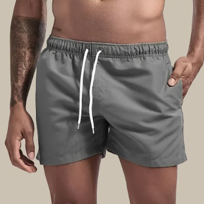 René | Men's Elastic Waist Slim Fit Swim Trunks