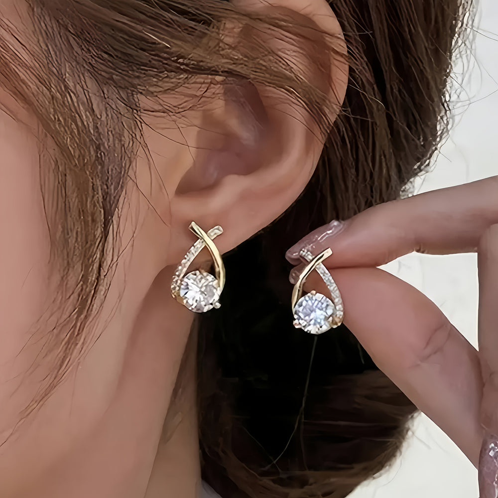 Harriet | Women's Elegant Crystal Drop Earrings