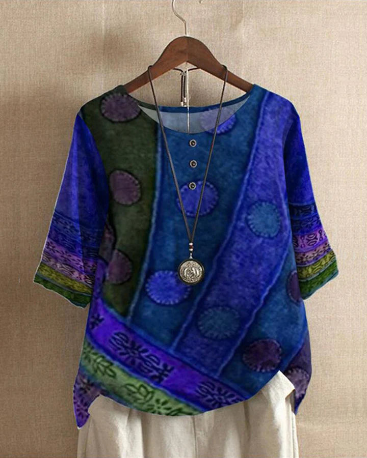 Kirella | Women's Round Neck Summer Blouse