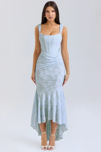 Clara | Women's Embroidered Asymmetrical Wedding Guest Dress