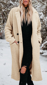 Isla | Women's Winter Long Teddy Puffer Coat