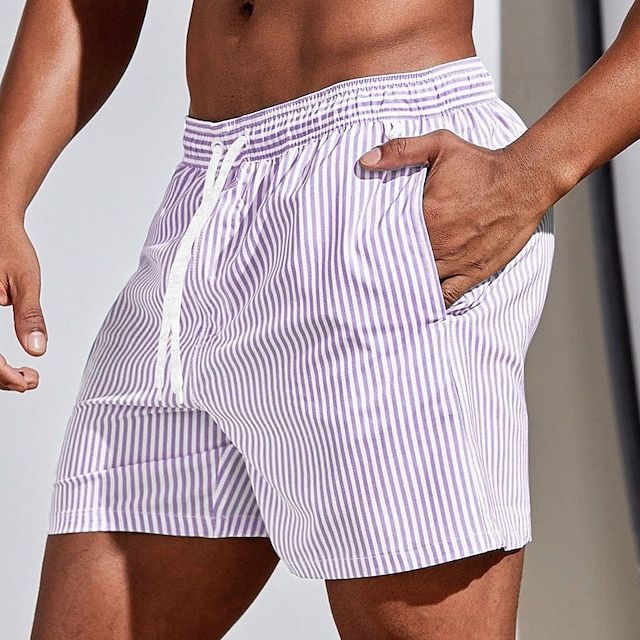 Hamid | Men's Classic Striped Swim Trunks