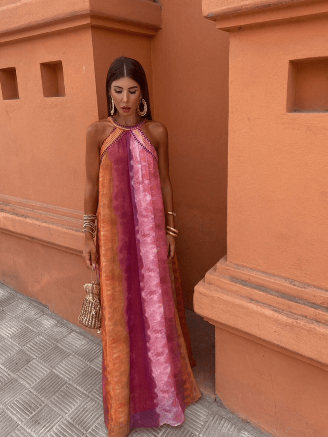 Hadi | Women’s Halter Neck Wedding Guest Dress