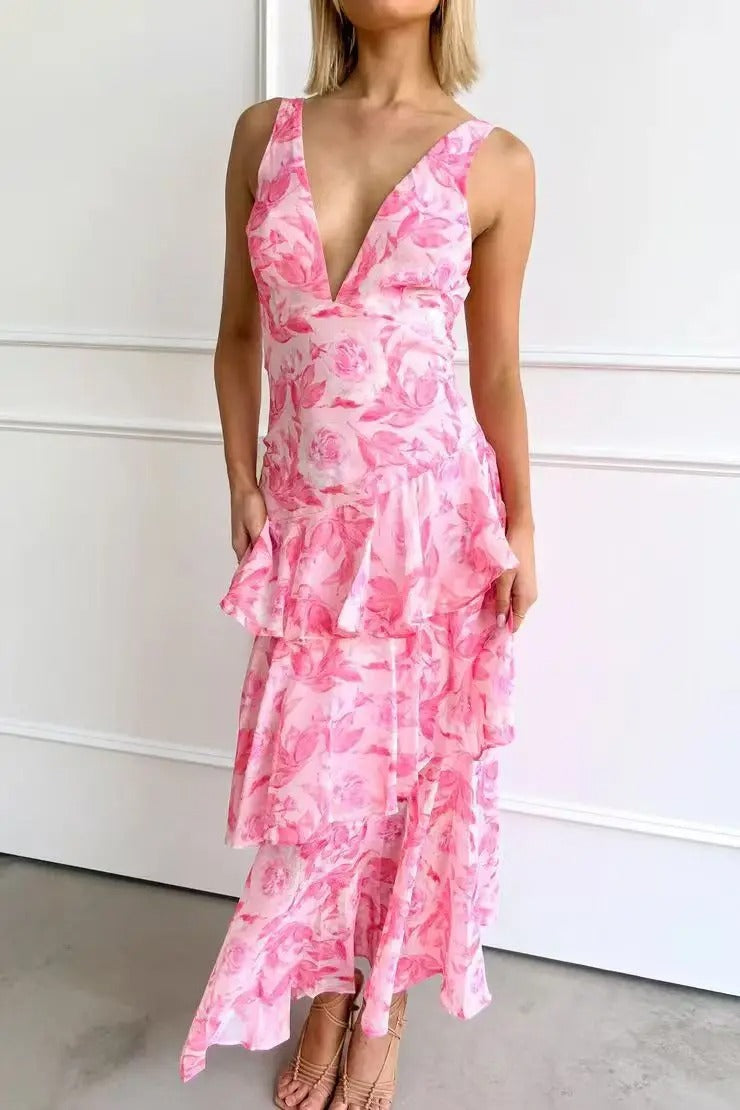 Romina | Women's Layered Summer Maxi Dress