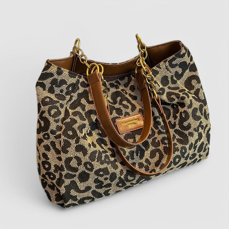 Margaret | Women's Leopard Canvas Tote