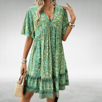 Olive | Women’s Boho Swing Midi Dress
