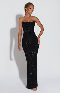 Scarlett | Women's Strapless Rhinestone Corset New Year's Eve Gown