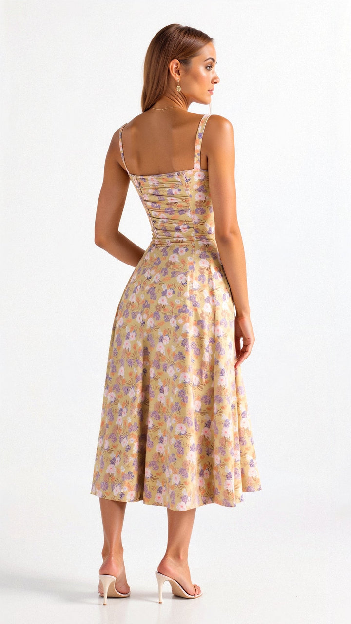 Charlotte | Women’s Summer Floral Midi Dress