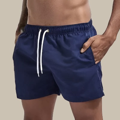 René | Men's Elastic Waist Slim Fit Swim Trunks