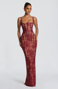 Celeste | Women's Elegant Square Neck Maxi Dress