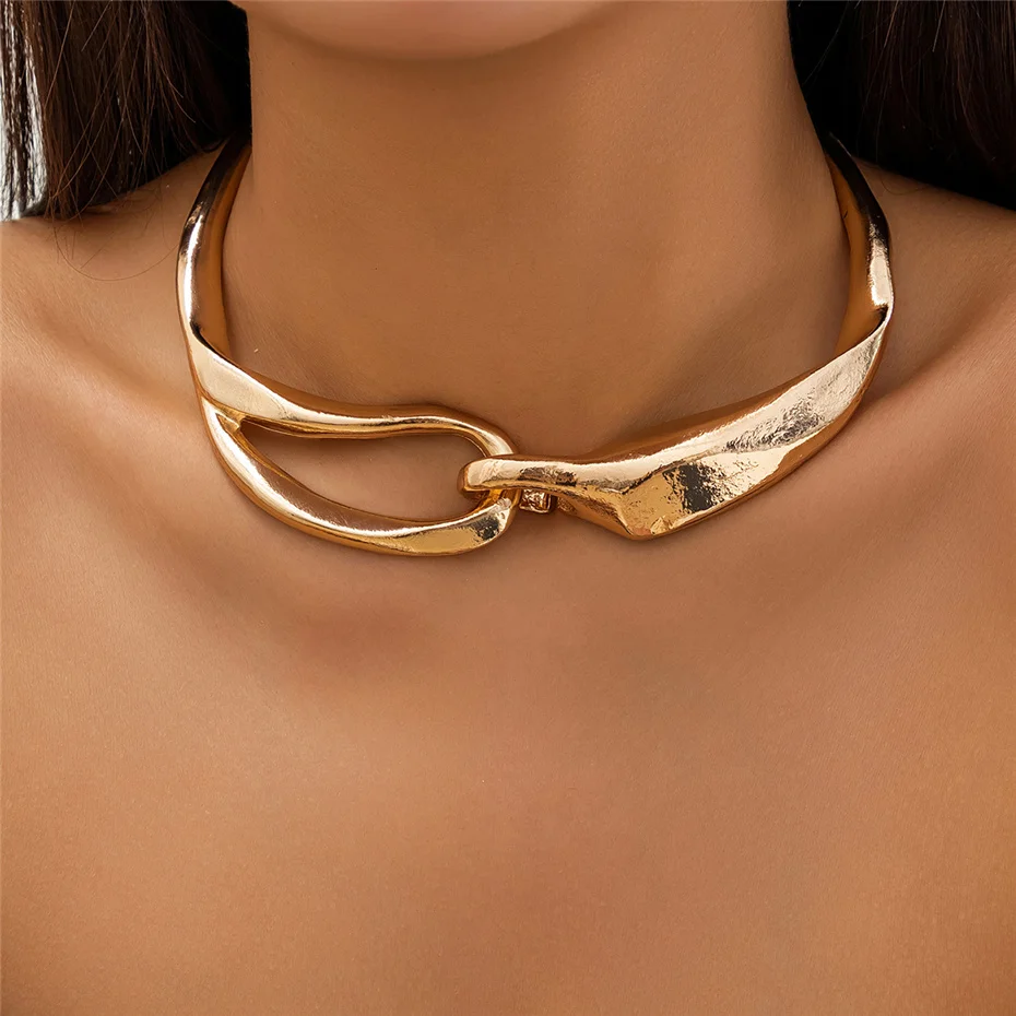 Poppy | Women's Chunky Gold Collar Necklace