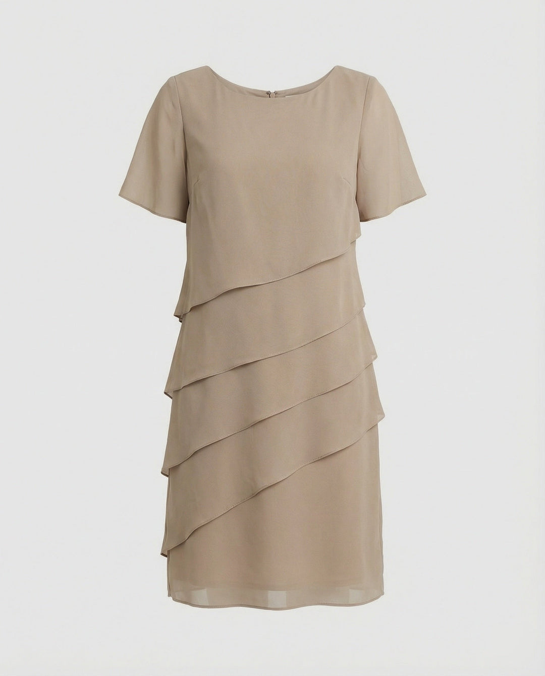 Ellery | Women's Layered Short Sleeve Knee-Length Dress