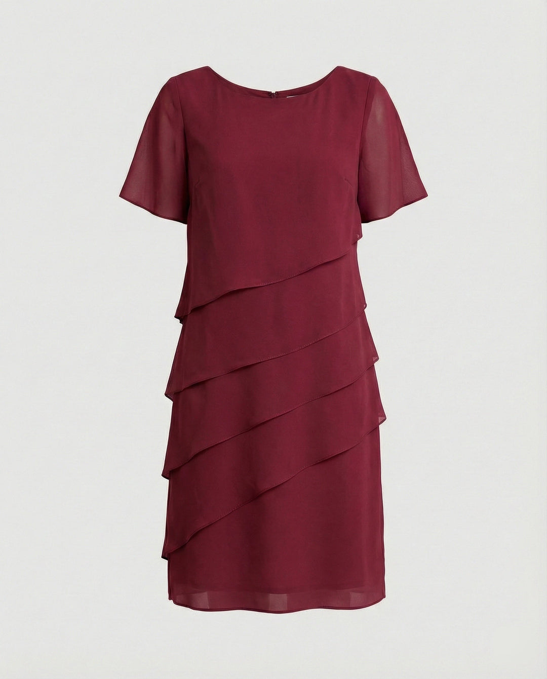 Ellery | Women's Layered Short Sleeve Knee-Length Dress