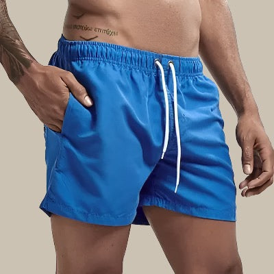René | Men's Elastic Waist Slim Fit Swim Trunks