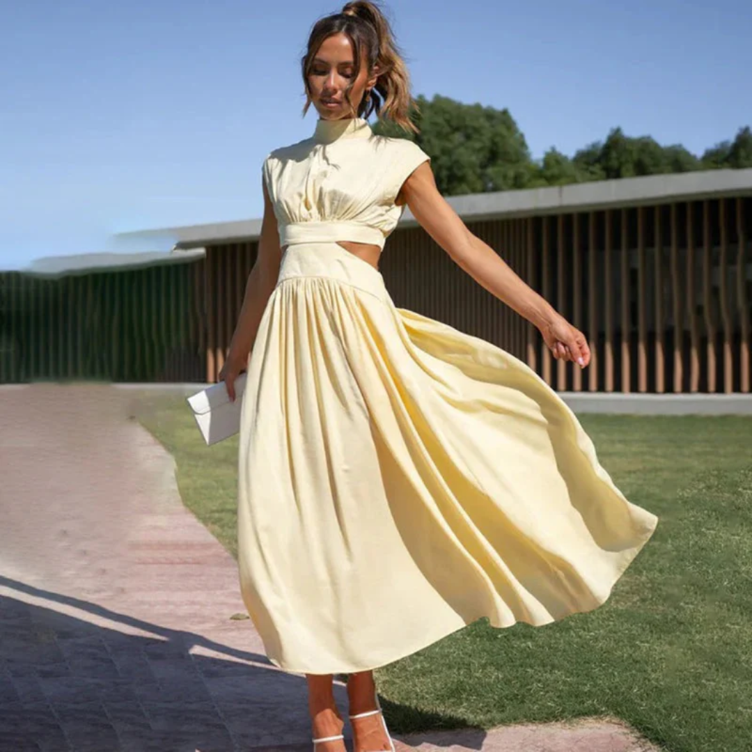 Nora | Women's Waist Cut Summer Wedding Guest Dress