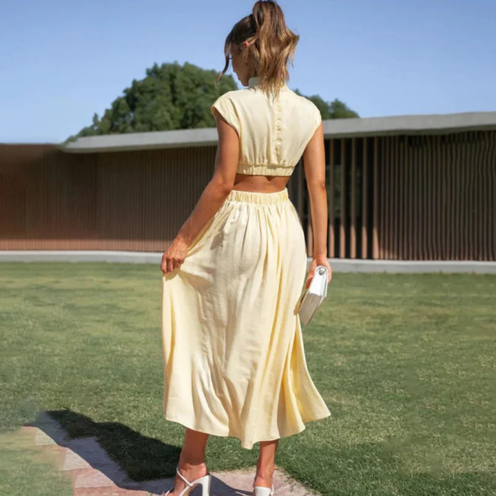Nora | Women's Waist Cut Summer Wedding Guest Dress