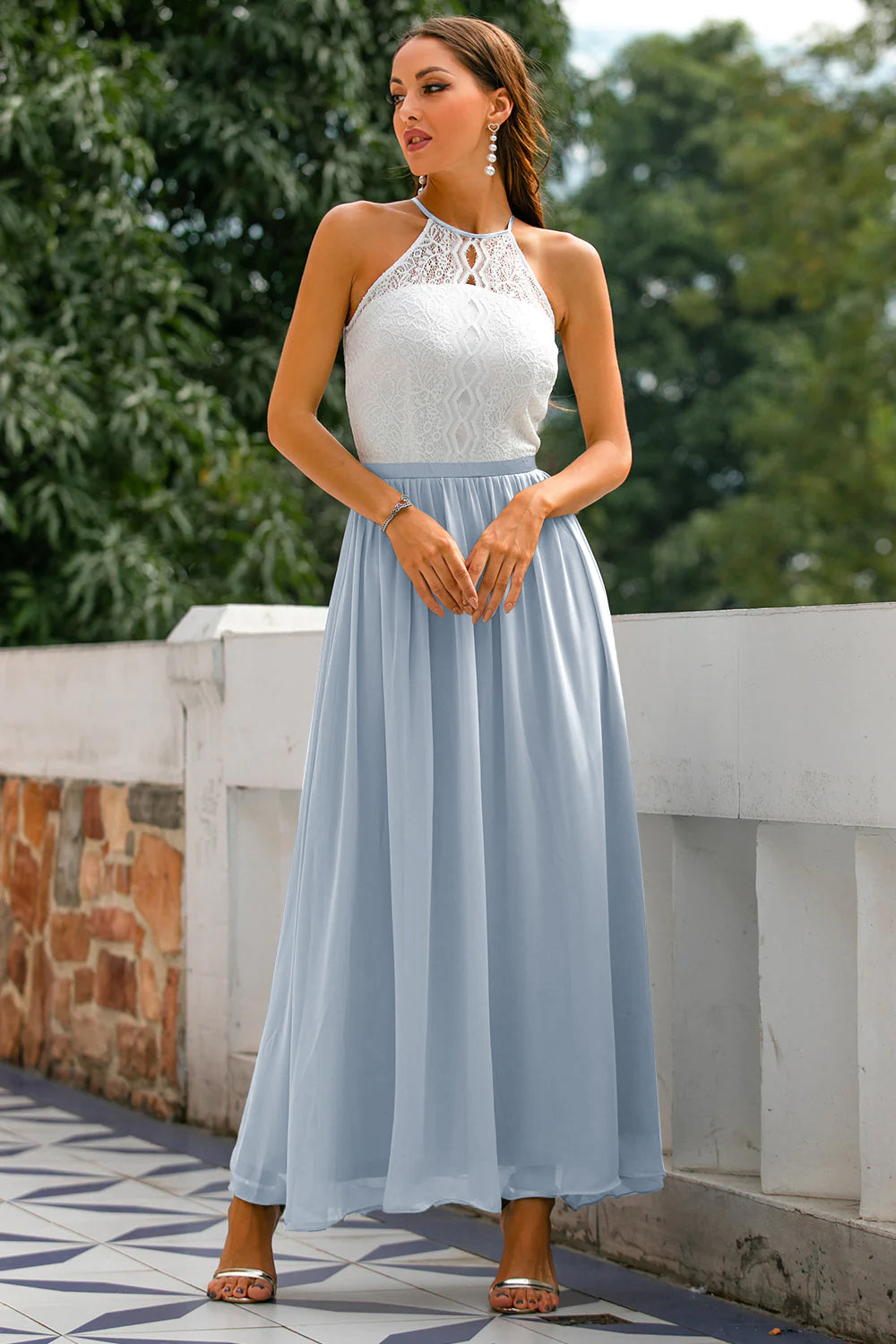 Annie | Women's Halter Neck Wedding Guest Dress