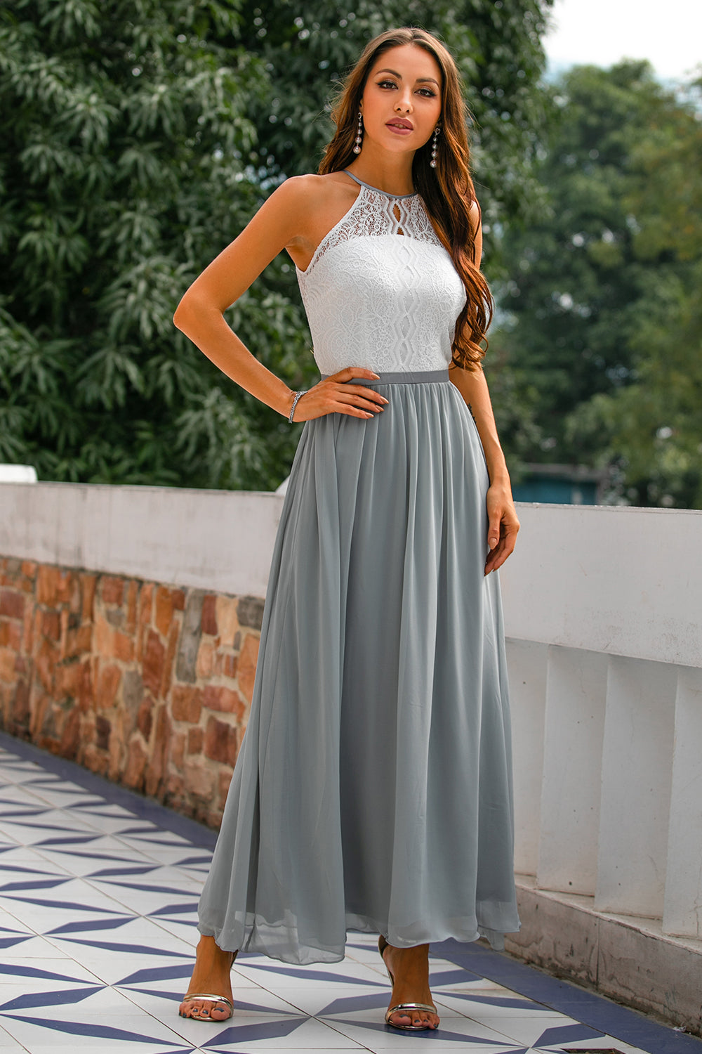 Annie | Women's Halter Neck Wedding Guest Dress