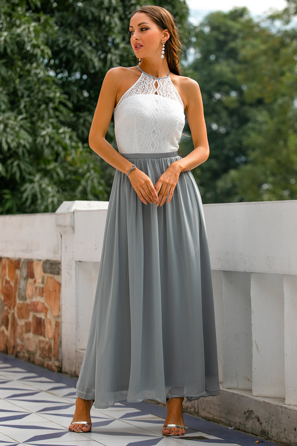 Annie | Women's Halter Neck Wedding Guest Dress