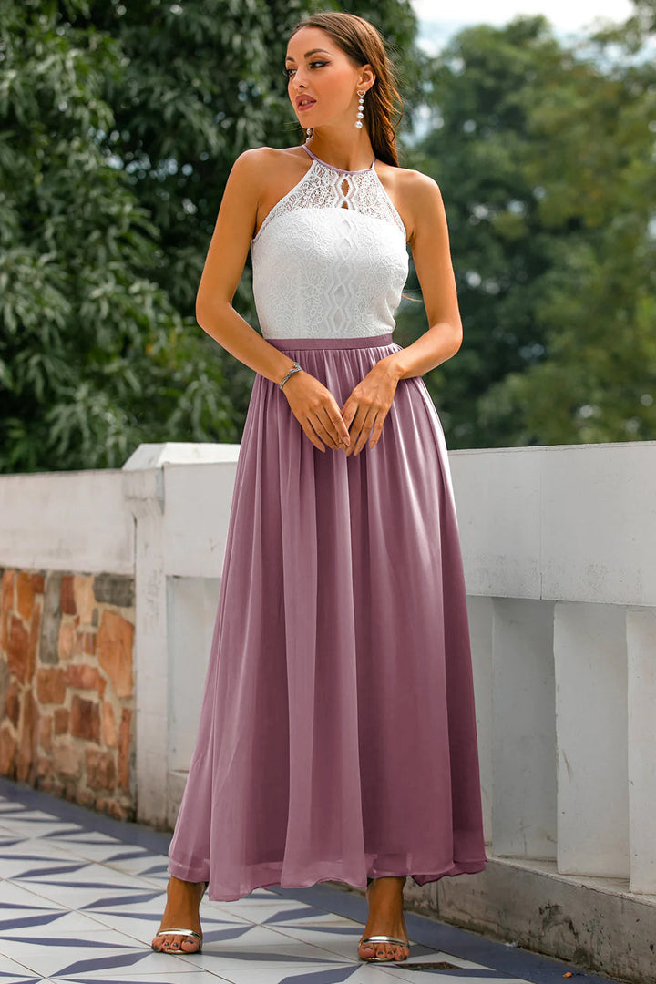 Annie | Women's Halter Neck Wedding Guest Dress