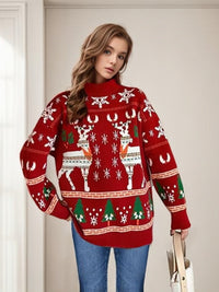 Summer | Women's Christmas Jacquard Sweater