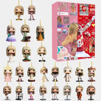 Taylor Swift Advent Calendar with 24 Collectible Figurine Ornaments
