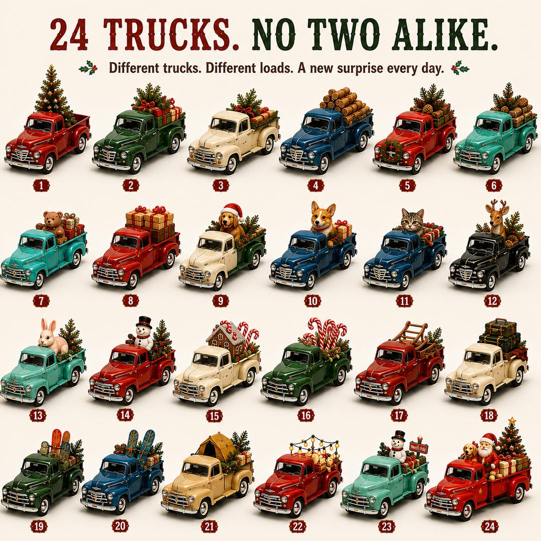 Vintage Truck Advent Calendar
