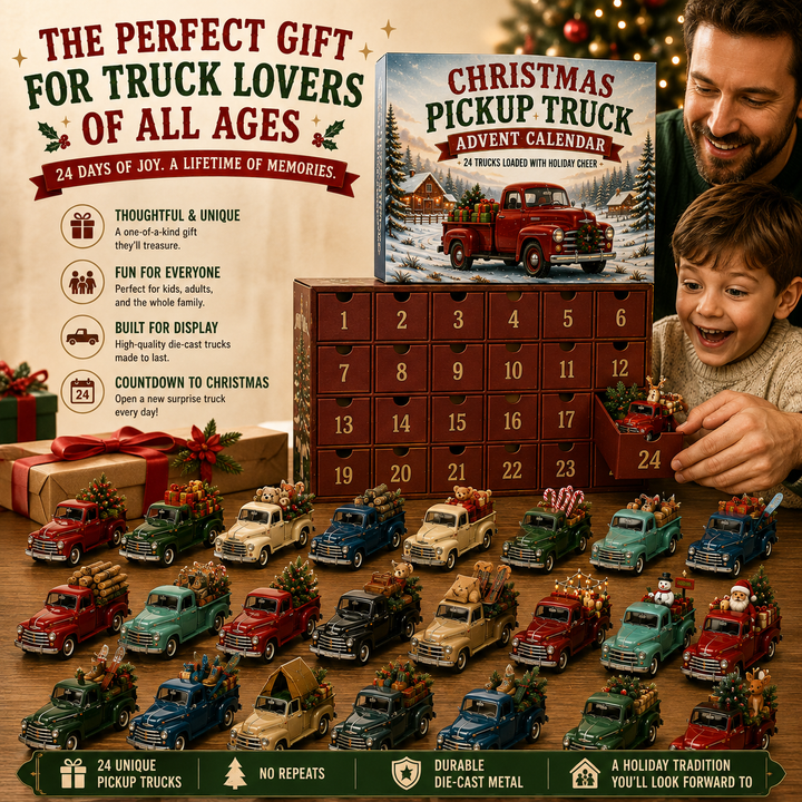 Vintage Truck Advent Calendar