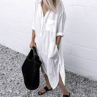 Kennedy | Women's Summer Linen Shirt Dress