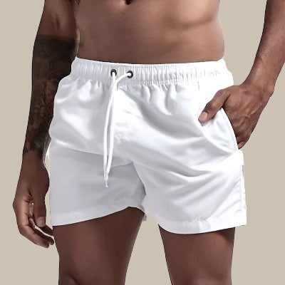 René | Men's Elastic Waist Slim Fit Swim Trunks